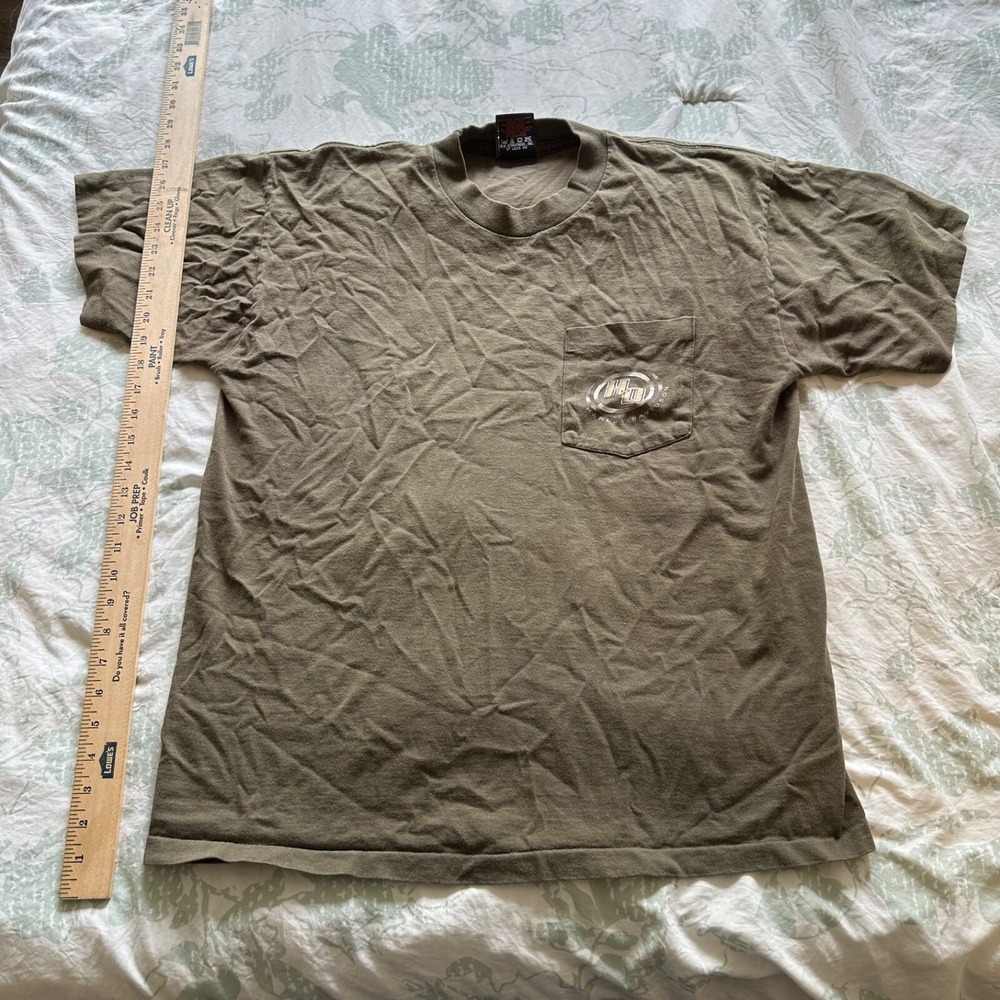 VTG HARLEY DAVIDSON  ZION WASHINGTON,UTAH  T SHIRT men's large L‎ olive green